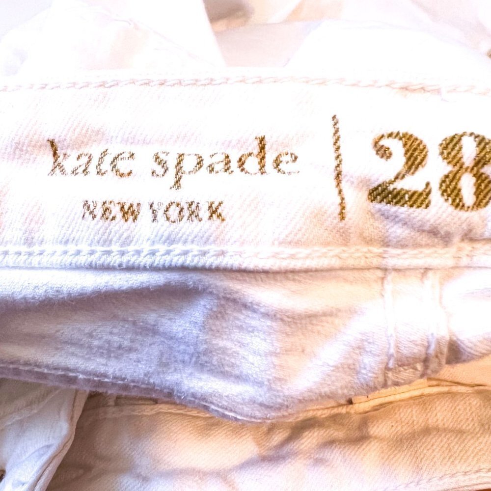 kate spade Live Colorfully white skinny jeans Size 28 - Picture 7 of 12